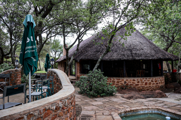 thatched bungalow interior africa